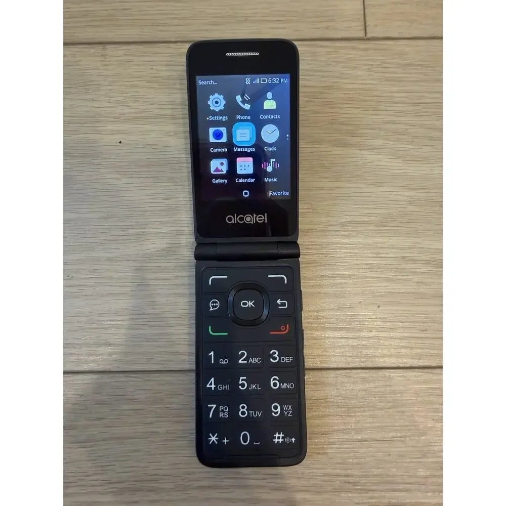 Alcatel Go Flip 4044W 4GB Blue T-Mobile 4G LTE GSM Senior Flip Phone Grade A